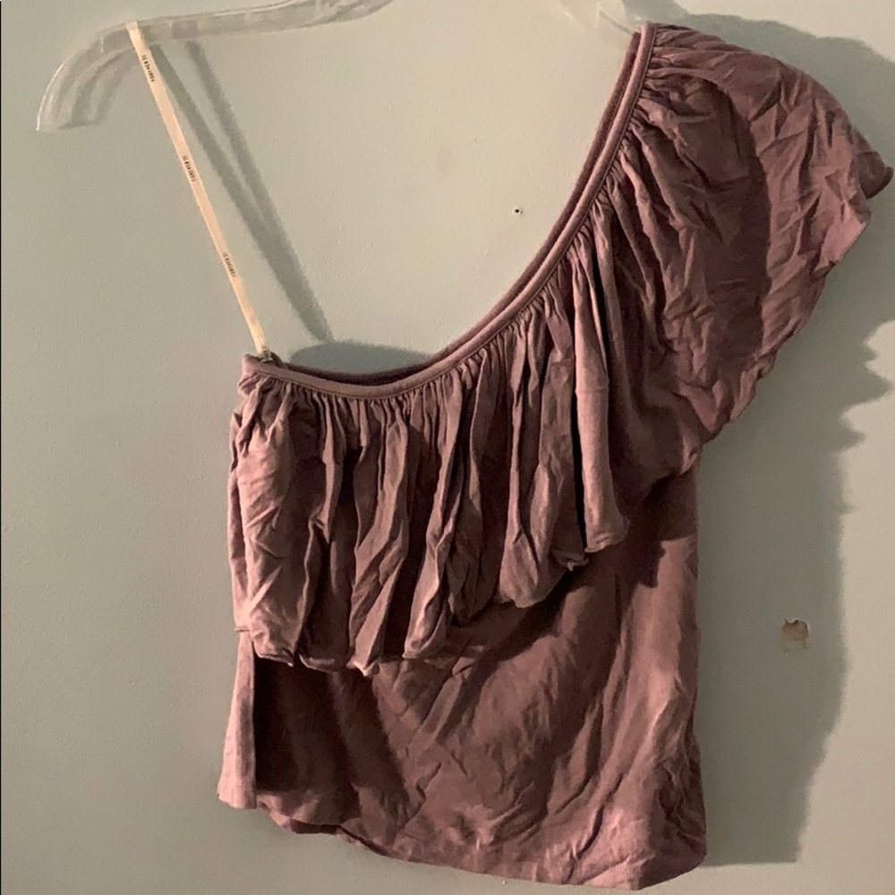 Lavender Ruffle Top - Picture 3 of 4